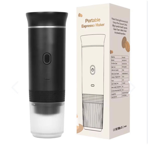 Cafetera Espresso Portátil Recargable USB para Cápsulas y Café Molido
